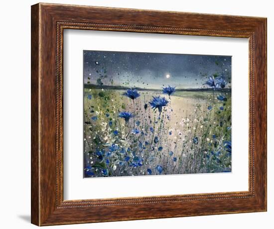 Cornflowers and The Moon No 1-Jennifer Taylor-Framed Premium Giclee Print