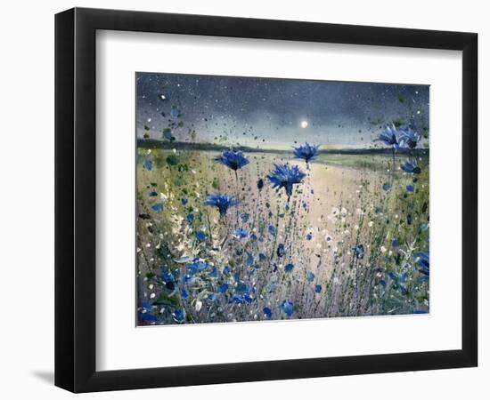 Cornflowers and The Moon No 1-Jennifer Taylor-Framed Premium Giclee Print