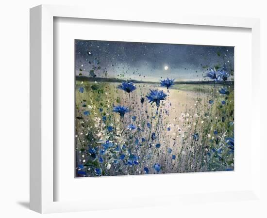 Cornflowers and The Moon No 1-Jennifer Taylor-Framed Premium Giclee Print