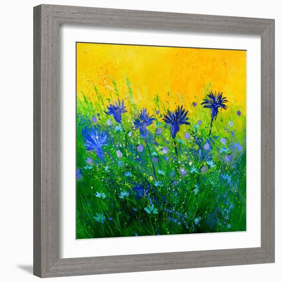 Cornflowers field-Pol Ledent-Framed Art Print