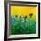 Cornflowers field-Pol Ledent-Framed Art Print