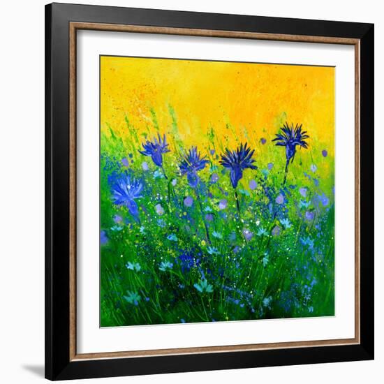 Cornflowers field-Pol Ledent-Framed Art Print