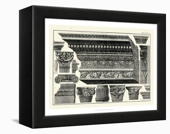 Cornice et Damiani-Giovanni Battista Piranesi-Framed Stretched Canvas