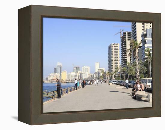 Corniche, Beirut, Lebanon, Middle East-Wendy Connett-Framed Premier Image Canvas