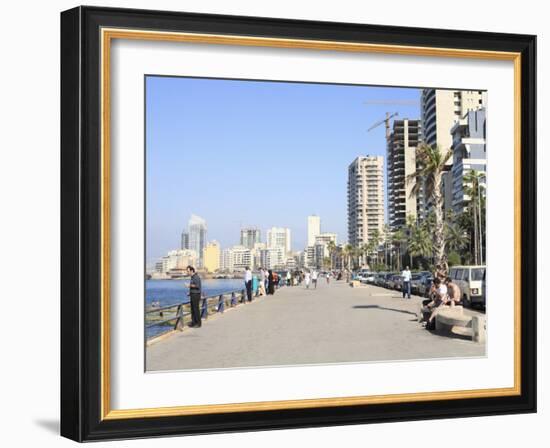 Corniche, Beirut, Lebanon, Middle East-Wendy Connett-Framed Photographic Print