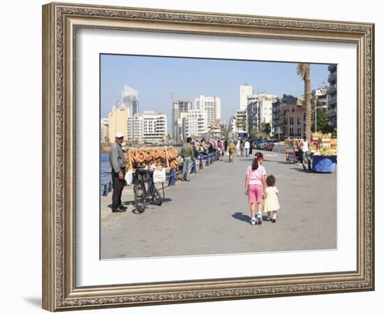 Corniche, Beirut, Lebanon, Middle East-Wendy Connett-Framed Photographic Print