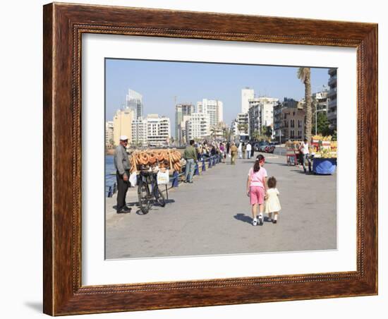 Corniche, Beirut, Lebanon, Middle East-Wendy Connett-Framed Photographic Print