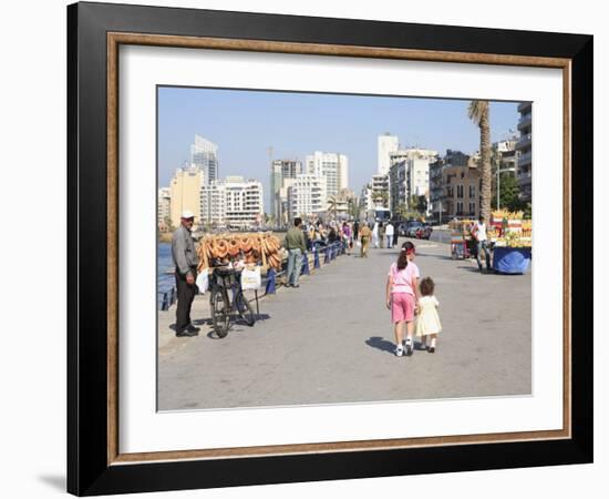 Corniche, Beirut, Lebanon, Middle East-Wendy Connett-Framed Photographic Print