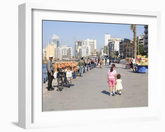 Corniche, Beirut, Lebanon, Middle East-Wendy Connett-Framed Photographic Print