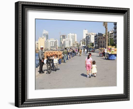 Corniche, Beirut, Lebanon, Middle East-Wendy Connett-Framed Photographic Print