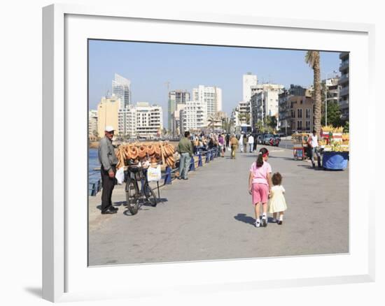 Corniche, Beirut, Lebanon, Middle East-Wendy Connett-Framed Photographic Print