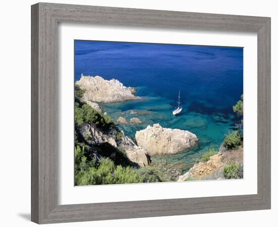 Corniche of Cap Camarat, Close to the Isle of Saint Tropez, Var, Provence-Bruno Barbier-Framed Photographic Print