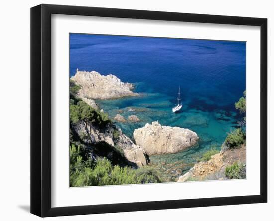 Corniche of Cap Camarat, Close to the Isle of Saint Tropez, Var, Provence-Bruno Barbier-Framed Photographic Print