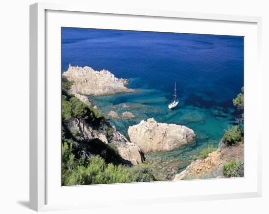 Corniche of Cap Camarat, Close to the Isle of Saint Tropez, Var, Provence-Bruno Barbier-Framed Photographic Print