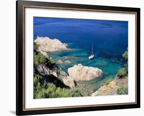 Corniche of Cap Camarat, Close to the Isle of Saint Tropez, Var, Provence-Bruno Barbier-Framed Photographic Print