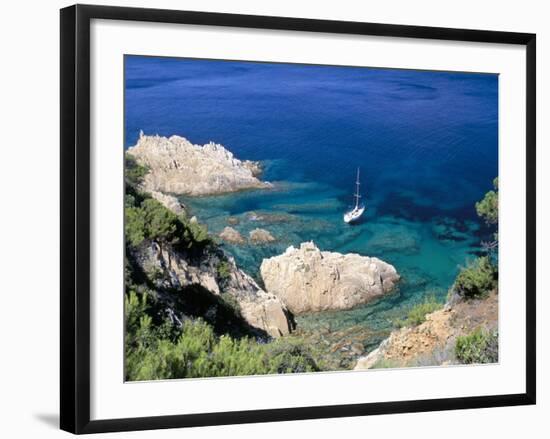 Corniche of Cap Camarat, Close to the Isle of Saint Tropez, Var, Provence-Bruno Barbier-Framed Photographic Print