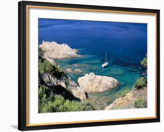 Corniche of Cap Camarat, Close to the Isle of Saint Tropez, Var, Provence-Bruno Barbier-Framed Photographic Print