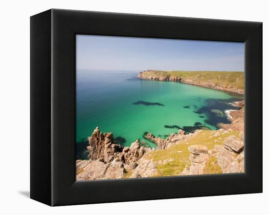 Cornish coastal scenery-Ashley Cooper-Framed Premier Image Canvas