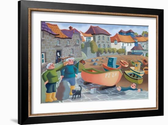 Cornish Fisherman's Lunch, 2001-Victoria Webster-Framed Giclee Print