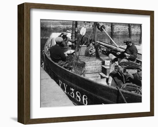 Cornish Fishermen-Fred Musto-Framed Photographic Print