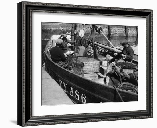 Cornish Fishermen-Fred Musto-Framed Photographic Print