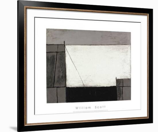 Cornish Harbour, c.1951-William Scott-Framed Serigraph