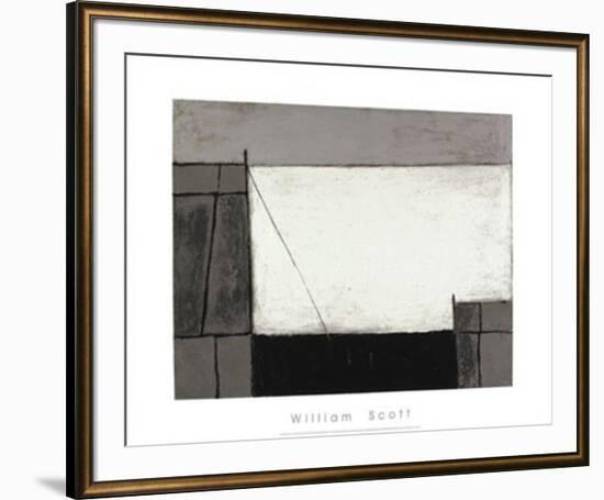 Cornish Harbour, c.1951-William Scott-Framed Serigraph