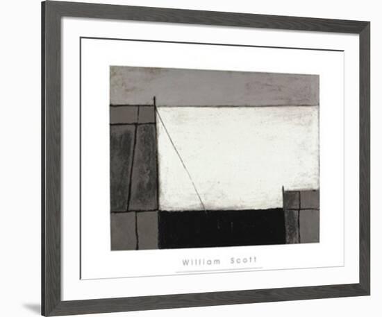 Cornish Harbour, c.1951-William Scott-Framed Serigraph