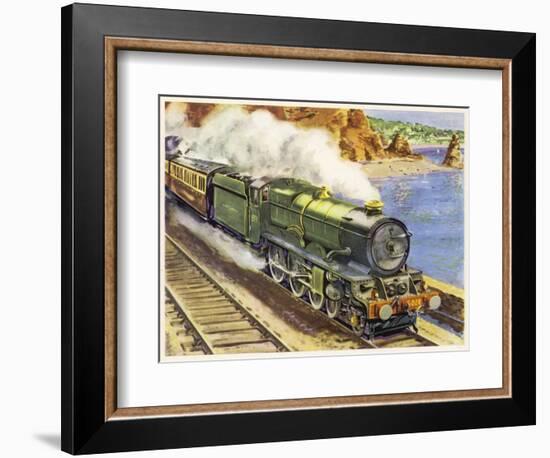 Cornish Riviera Train-null-Framed Art Print