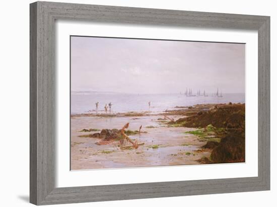 Cornish Shrimpers-Gustave de Breanski-Framed Giclee Print