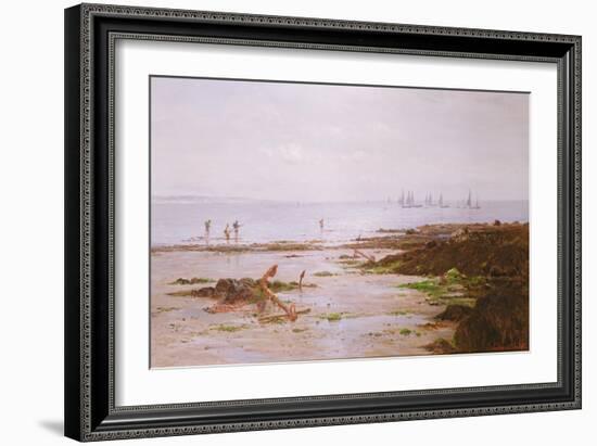 Cornish Shrimpers-Gustave de Breanski-Framed Giclee Print