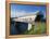 Cornish-Windsor Bridge, the Longest Covered Bridge in the Usa, Vermont, New England, USA-Rainford Roy-Framed Premier Image Canvas