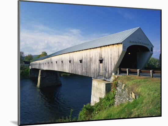 Cornish-Windsor Bridge, the Longest Covered Bridge in the Usa, Vermont, New England, USA-Rainford Roy-Mounted Photographic Print