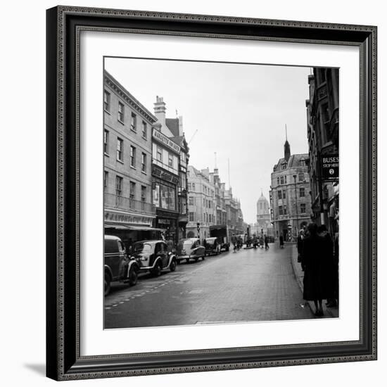 Cornmarket Street in Oxford, 1952-Staff-Framed Photographic Print