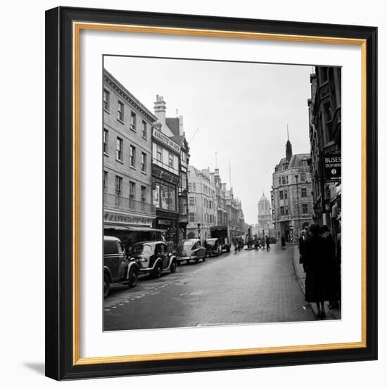 Cornmarket Street in Oxford, 1952-Staff-Framed Photographic Print