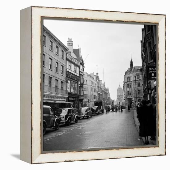 Cornmarket Street in Oxford, 1952-Staff-Framed Premier Image Canvas