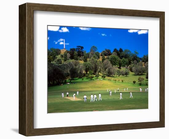 Cornwall Cricket Club, Auckland, New Zealand-David Wall-Framed Photographic Print