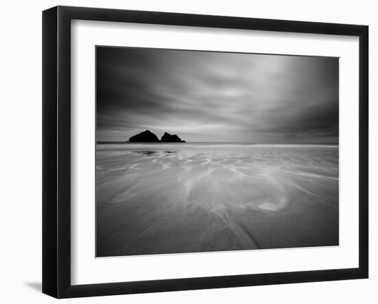 Cornwall, Holywell Bay, Holywell Beach and Carters or Gulls Rocks, UK-Alan Copson-Framed Photographic Print
