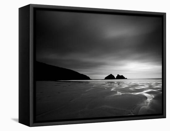 Cornwall, Holywell Bay, Holywell Beach and Carters or Gulls Rocks, UK-Alan Copson-Framed Premier Image Canvas