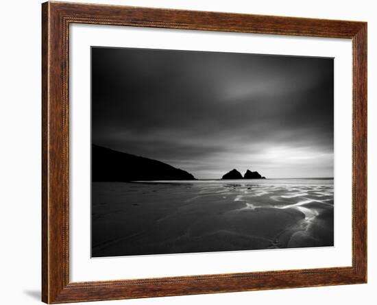 Cornwall, Holywell Bay, Holywell Beach and Carters or Gulls Rocks, UK-Alan Copson-Framed Photographic Print