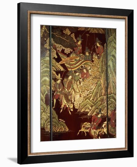 Coromandel Screen, C.1700-Chinese School-Framed Giclee Print