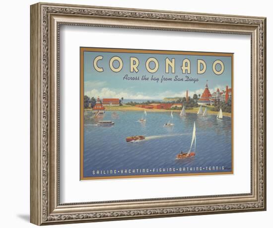 Coronado Beach-Kerne Erickson-Framed Premium Giclee Print