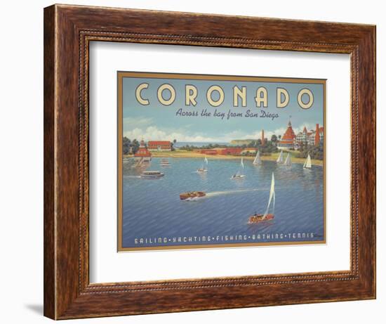 Coronado Beach-Kerne Erickson-Framed Premium Giclee Print