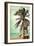 Coronado, California - Lifeguard Shack and Palm-Lantern Press-Framed Art Print