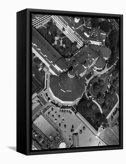 Coronado Hotel and Surrounding Grounds and Swimming Pool Area-Margaret Bourke-White-Framed Premier Image Canvas