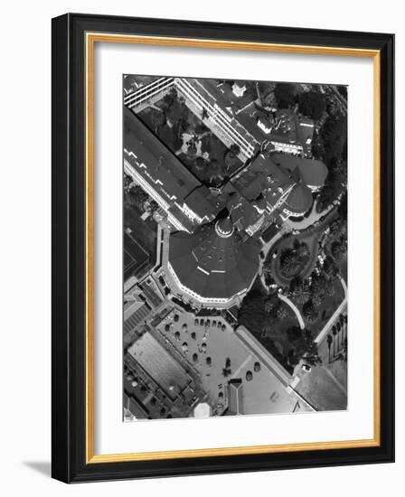 Coronado Hotel and Surrounding Grounds and Swimming Pool Area-Margaret Bourke-White-Framed Photographic Print