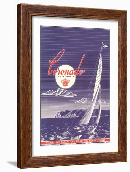 Coronado Poster, San Diego, California-null-Framed Art Print