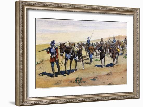 Coronado's March, 1540-Frederic Sackrider Remington-Framed Giclee Print