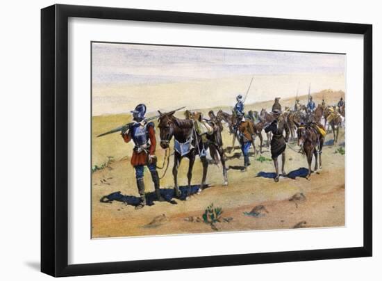 Coronado's March, 1540-Frederic Sackrider Remington-Framed Giclee Print