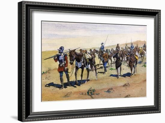 Coronado's March, 1540-Frederic Sackrider Remington-Framed Giclee Print